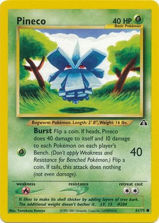 Pineco (61/75) [Neo Discovery Unlimited] Pokemon Single Pokémon  | Multizone: Comics And Games
