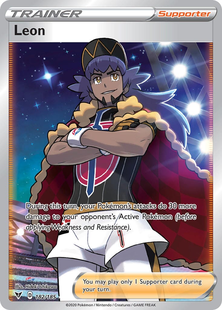 Leon (182/185) [Sword & Shield: Vivid Voltage] Pokemon Single Pokémon  | Multizone: Comics And Games