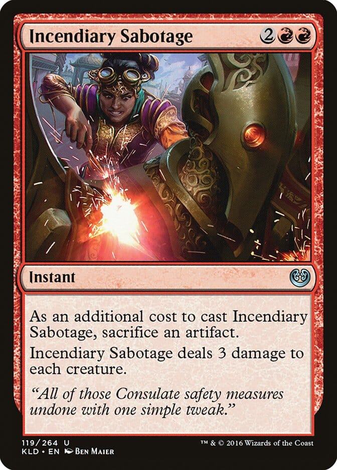 Incendiary Sabotage [Kaladesh] MTG Single Magic: The Gathering  | Multizone: Comics And Games