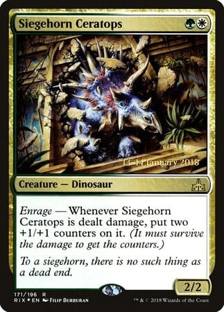 Siegehorn Ceratops [Rivals of Ixalan Promos] MTG Single Magic: The Gathering  | Multizone: Comics And Games