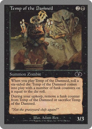 Temp of the Damned [Unglued] MTG Single Magic: The Gathering  | Multizone: Comics And Games