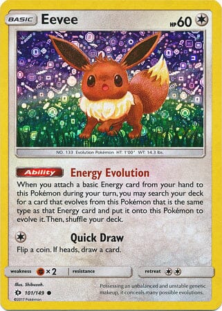 Eevee (101/149) (General Mills Promo) [Sun & Moon: Base Set] Pokemon Single Pokémon  | Multizone: Comics And Games