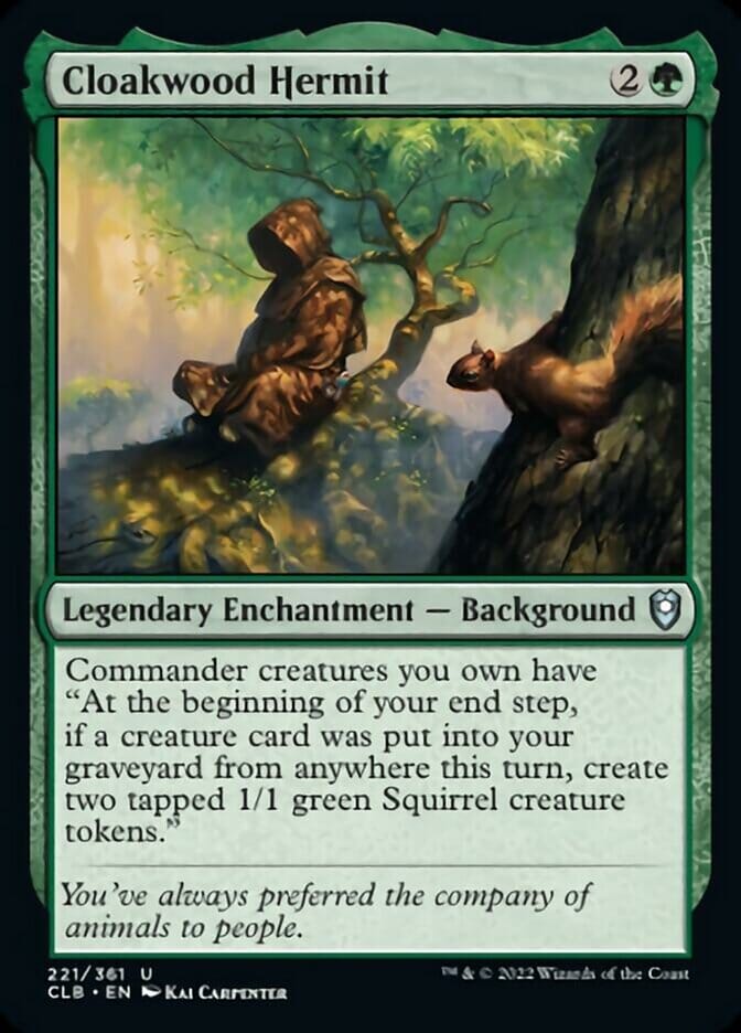 Cloakwood Hermit [Commander Legends: Battle for Baldur's Gate] MTG Single Magic: The Gathering  | Multizone: Comics And Games