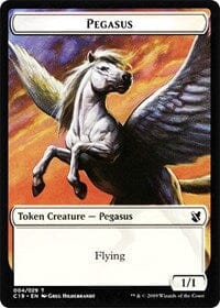 Pegasus // Human Double-sided Token [Commander 2019 Tokens] MTG Single Magic: The Gathering  | Multizone: Comics And Games