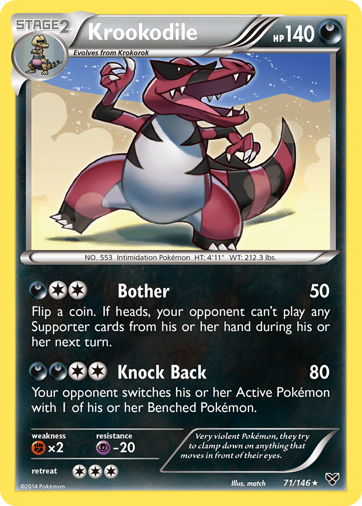 Krookodile (71/146) [XY: Base Set] Pokemon Single Pokémon  | Multizone: Comics And Games