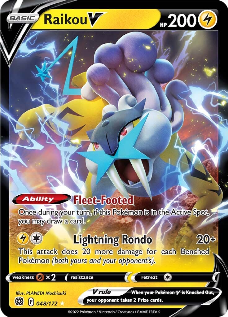 Raikou V (048/172) [Sword & Shield: Brilliant Stars] Pokemon Single Pokémon  | Multizone: Comics And Games