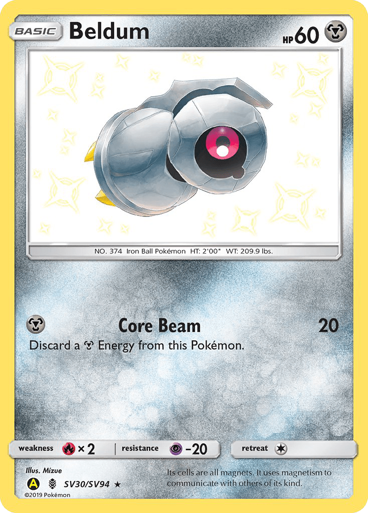 Beldum (SV30/SV94) [Sun & Moon: Hidden Fates - Shiny Vault] Pokemon Single Pokémon  | Multizone: Comics And Games