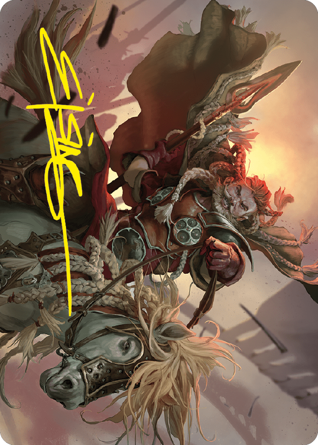 Eomer of the Riddermark Art Card (Gold-Stamped Signature) [The Lord of the Rings: Tales of Middle-earth Art Series] MTG Single Magic: The Gathering  | Multizone: Comics And Games