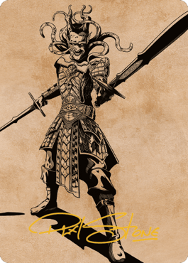 Zevlor, Elturel Exile Art Card (78) (Gold-Stamped Signature) [Commander Legends: Battle for Baldur's Gate Art Series] MTG Single Magic: The Gathering  | Multizone: Comics And Games