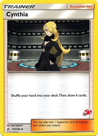 Cynthia (119/156) (Charizard Stamp #59) [Battle Academy 2020] Pokemon Single Pokémon  | Multizone: Comics And Games