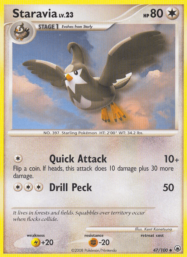 Staravia (47/100) [Diamond & Pearl: Majestic Dawn] Pokemon Single Pokémon  | Multizone: Comics And Games