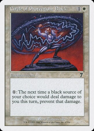 Circle of Protection: Black [Seventh Edition] MTG Single Magic: The Gathering  | Multizone: Comics And Games