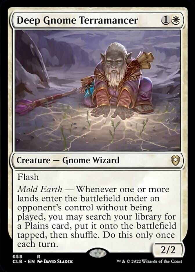 Deep Gnome Terramancer [Commander Legends: Battle for Baldur's Gate] MTG Single Magic: The Gathering  | Multizone: Comics And Games