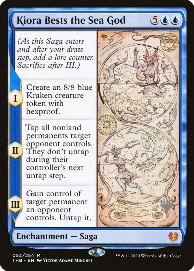 Kiora Bests the Sea God (Promo Pack) [Theros Beyond Death Promos] MTG Single Magic: The Gathering  | Multizone: Comics And Games