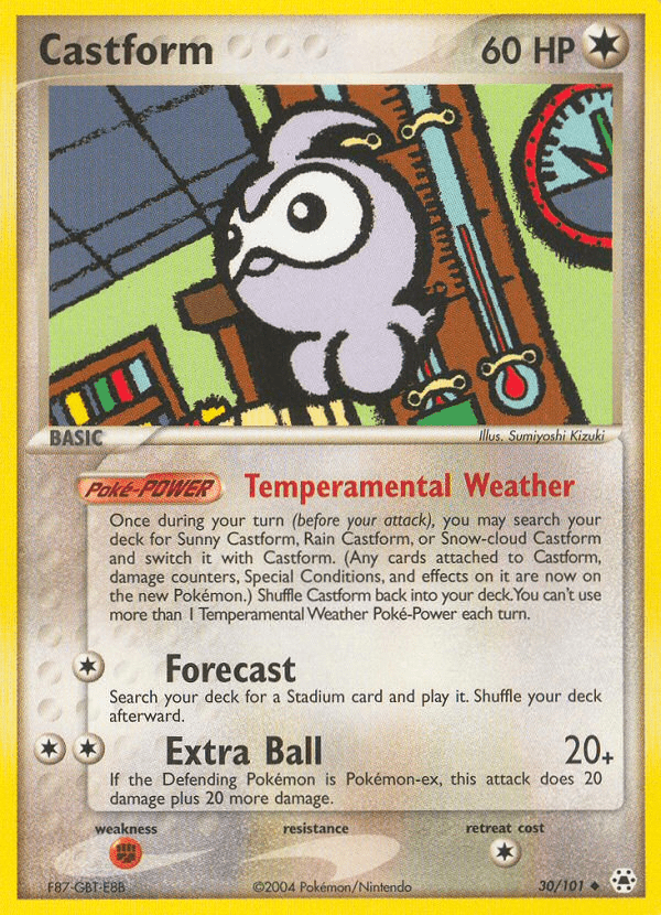 Castform (30/101) [EX: Hidden Legends] Pokemon Single Pokémon  | Multizone: Comics And Games