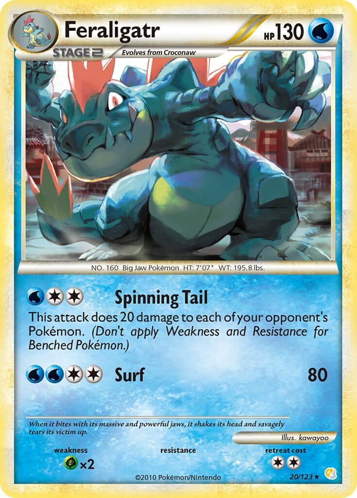 Feraligatr (20/123) (Theme Deck Exclusive) [HeartGold & SoulSilver: Base Set] Pokemon Single Pokémon  | Multizone: Comics And Games