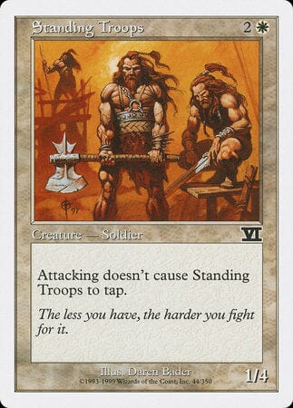 Standing Troops [Classic Sixth Edition] MTG Single Magic: The Gathering  | Multizone: Comics And Games