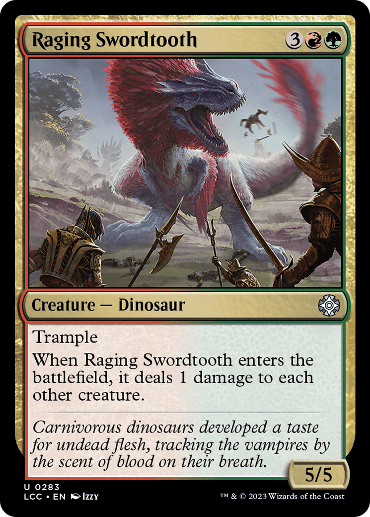 Raging Swordtooth [The Lost Caverns of Ixalan Commander] MTG Single Magic: The Gathering  | Multizone: Comics And Games