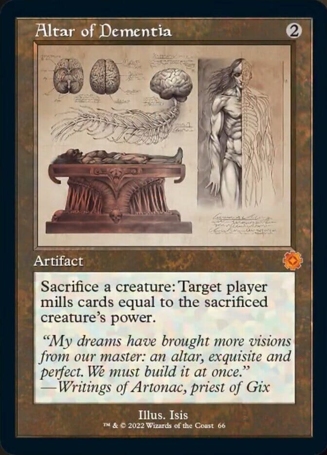 Altar of Dementia (Retro Schematic) [The Brothers' War Retro Artifacts] MTG Single Magic: The Gathering  | Multizone: Comics And Games