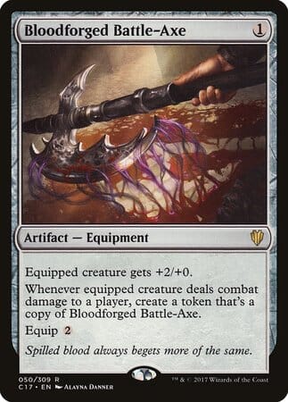 Bloodforged Battle-Axe [Commander 2017] MTG Single Magic: The Gathering  | Multizone: Comics And Games