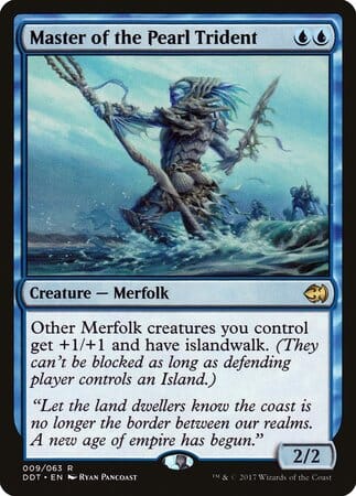 Master of the Pearl Trident [Duel Decks: Merfolk vs. Goblins] MTG Single Magic: The Gathering  | Multizone: Comics And Games