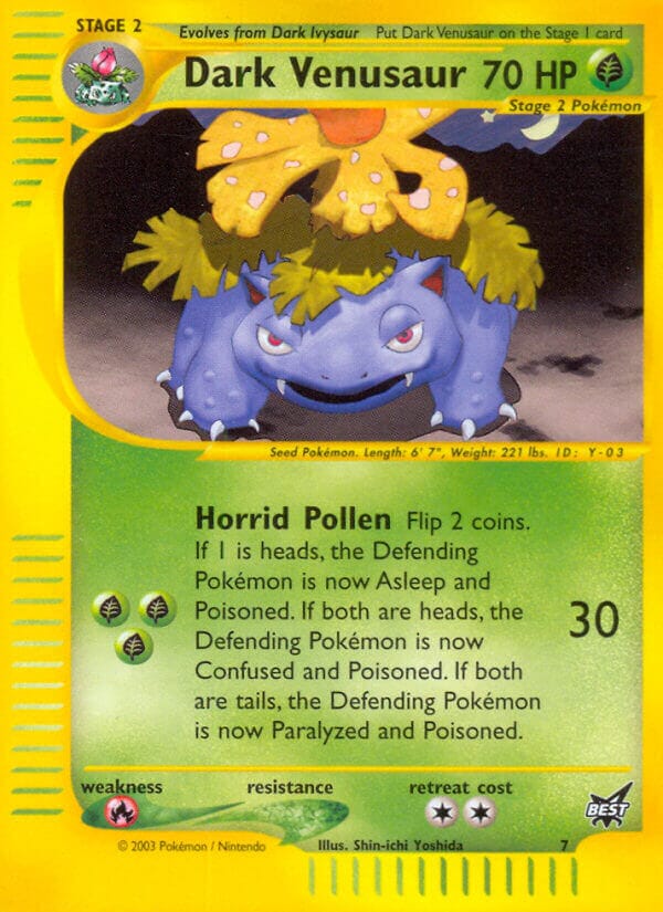 Dark Venusaur (7) [Best of Promos] Pokemon Single Pokémon  | Multizone: Comics And Games