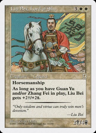 Liu Bei, Lord of Shu [Portal Three Kingdoms] MTG Single Magic: The Gathering  | Multizone: Comics And Games