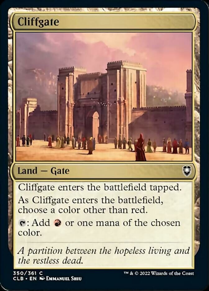 Cliffgate [Commander Legends: Battle for Baldur's Gate] MTG Single Magic: The Gathering  | Multizone: Comics And Games