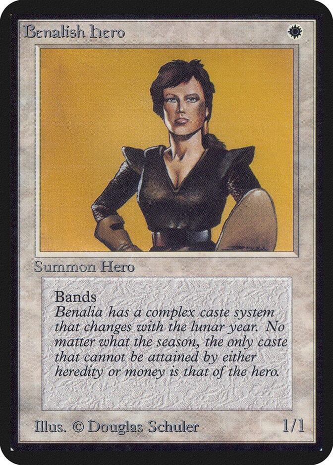 Benalish Hero [Limited Edition Alpha] MTG Single Magic: The Gathering  | Multizone: Comics And Games