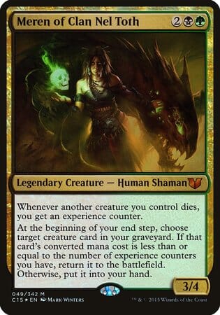 Meren of Clan Nel Toth (Oversized) [Commander 2015 Oversized] MTG Single Magic: The Gathering  | Multizone: Comics And Games