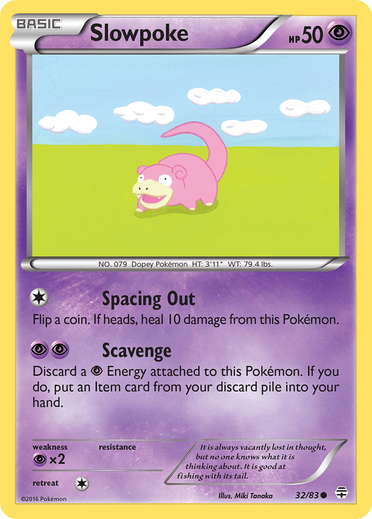 Slowpoke (32/83) [XY: Generations] Pokemon Single Pokémon  | Multizone: Comics And Games