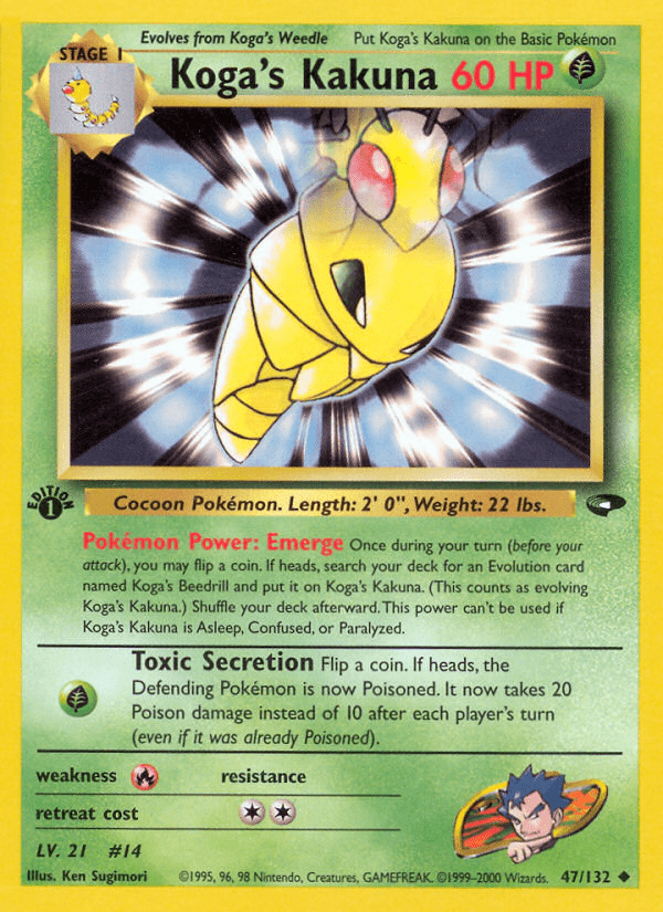 Koga's Kakuna (47/132) [Gym Challenge 1st Edition] Pokemon Single Pokémon  | Multizone: Comics And Games