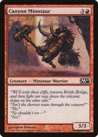 Canyon Minotaur [Magic 2010] MTG Single Magic: The Gathering  | Multizone: Comics And Games