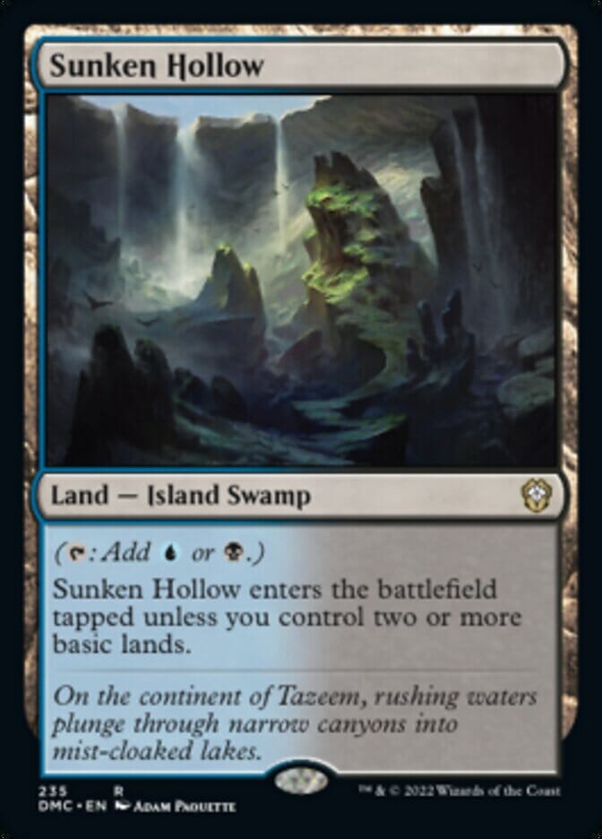 Sunken Hollow [Dominaria United Commander] MTG Single Magic: The Gathering  | Multizone: Comics And Games