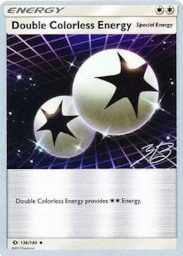 Double Colorless Energy (136/149) (Ice Path FTW - Zachary Bokhari) [World Championships 2017] Pokemon Single Pokémon  | Multizone: Comics And Games