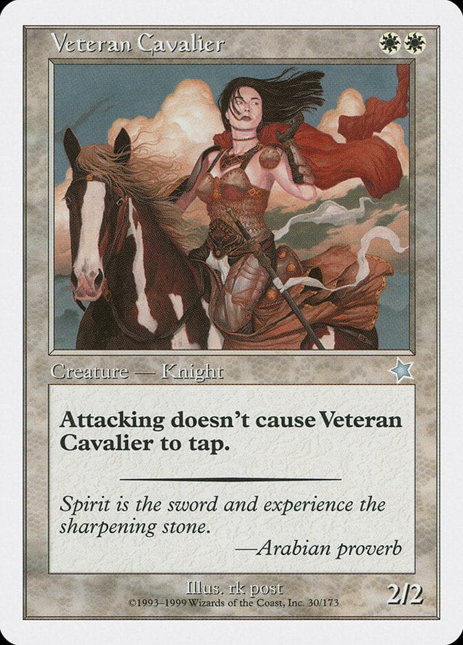 Veteran Cavalier [Starter 1999] MTG Single Magic: The Gathering  | Multizone: Comics And Games
