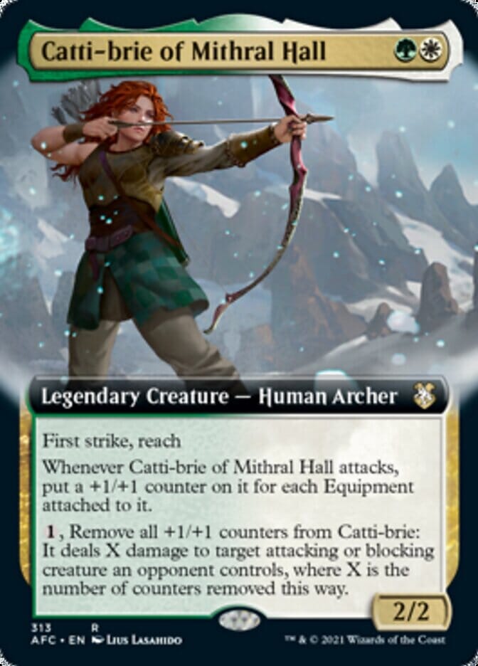 Catti-brie of Mithral Hall (Extended) [Dungeons & Dragons: Adventures in the Forgotten Realms Commander] MTG Single Magic: The Gathering  | Multizone: Comics And Games