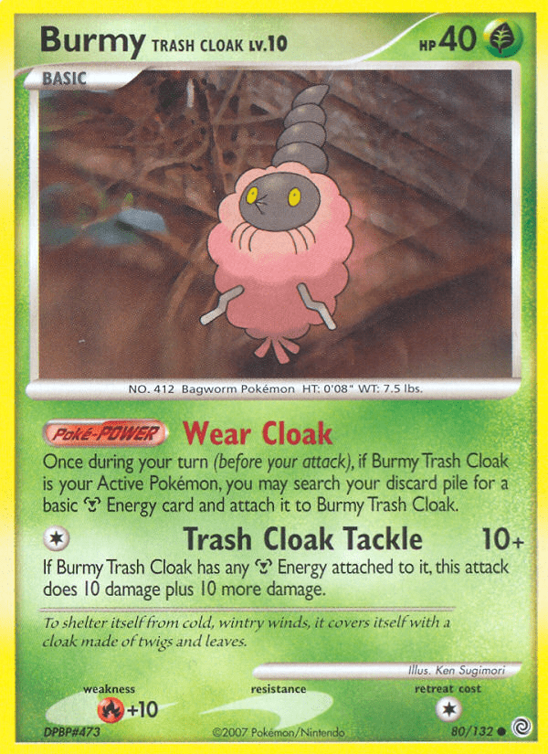 Burmy Trash Cloak (80/132) [Diamond & Pearl: Secret Wonders] Pokemon Single Pokémon  | Multizone: Comics And Games