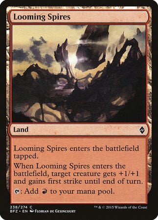 Looming Spires [Battle for Zendikar] MTG Single Magic: The Gathering  | Multizone: Comics And Games