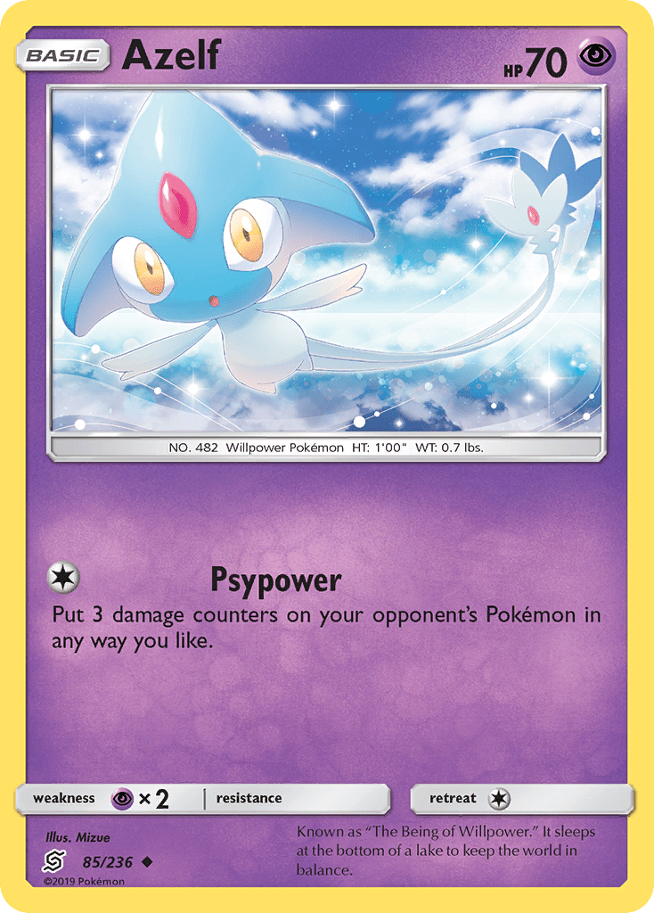 Azelf (85/236) [Sun & Moon: Unified Minds] Pokemon Single Pokémon  | Multizone: Comics And Games