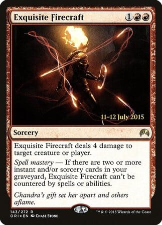 Exquisite Firecraft [Magic Origins Promos] MTG Single Magic: The Gathering  | Multizone: Comics And Games