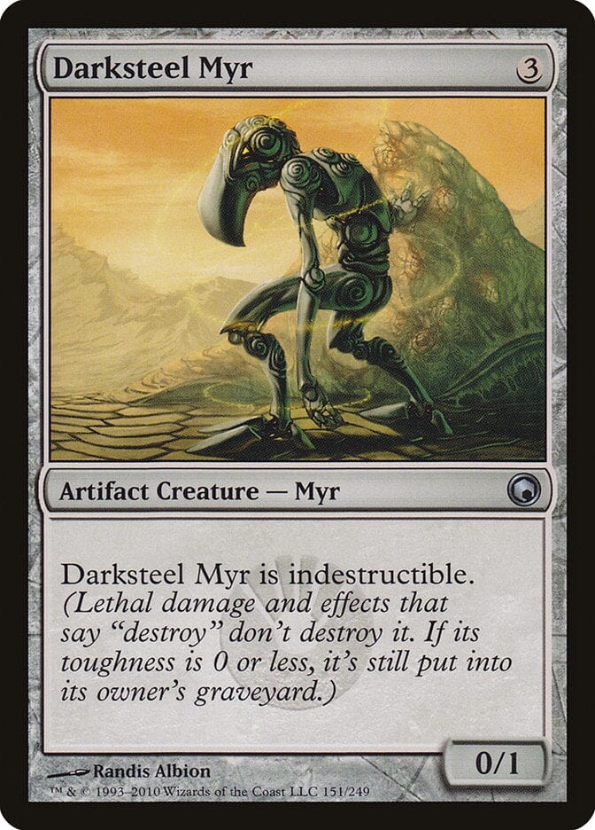 Darksteel Myr [Scars of Mirrodin] MTG Single Magic: The Gathering  | Multizone: Comics And Games