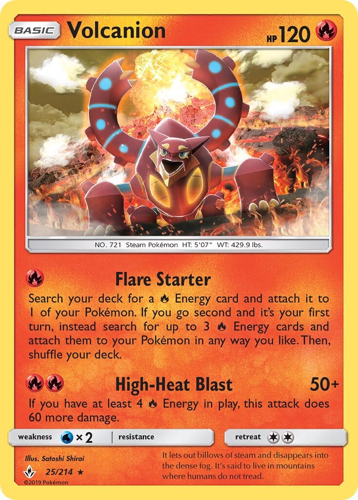 Volcanion (25/214) (Theme Deck Exclusive) [Sun & Moon: Unbroken Bonds] Pokemon Single Pokémon  | Multizone: Comics And Games