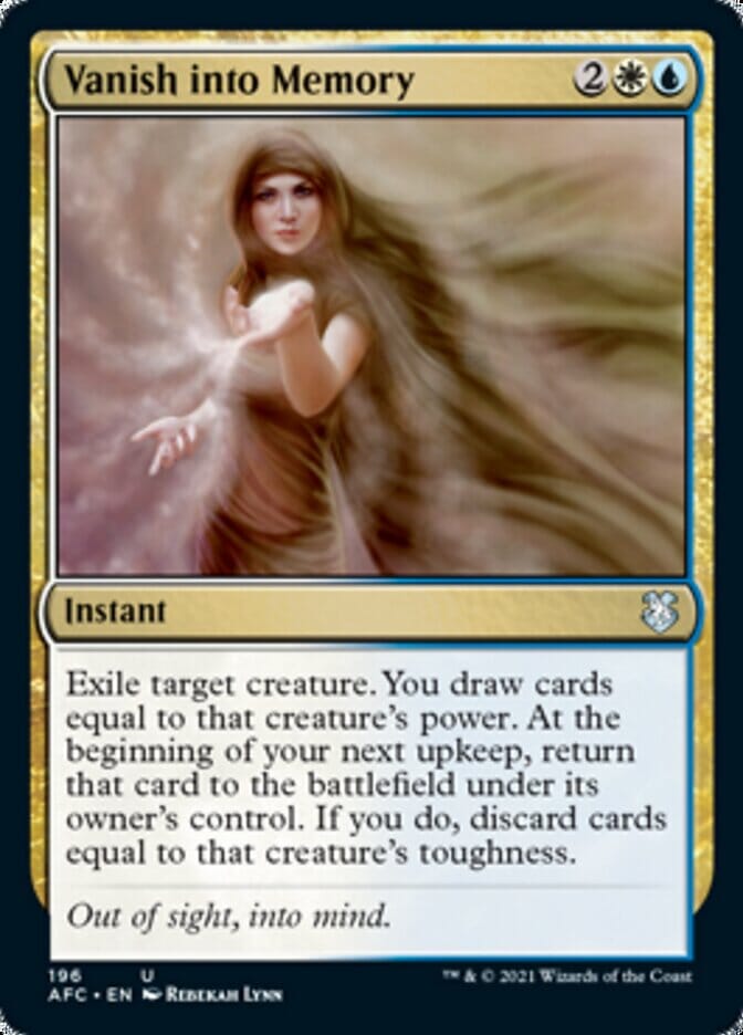 Vanish into Memory [Dungeons & Dragons: Adventures in the Forgotten Realms Commander] MTG Single Magic: The Gathering  | Multizone: Comics And Games