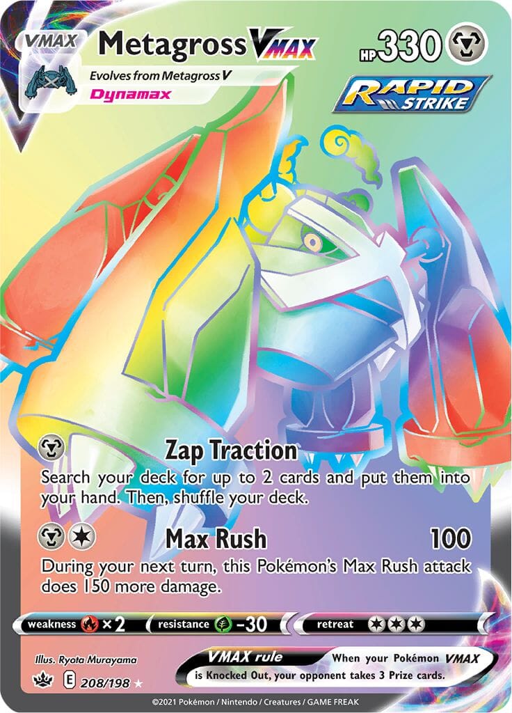 Metagross VMAX (208/198) [Sword & Shield: Chilling Reign] Pokemon Single Pokémon  | Multizone: Comics And Games