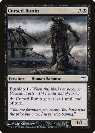 Cursed Ronin [Champions of Kamigawa] MTG Single Magic: The Gathering  | Multizone: Comics And Games