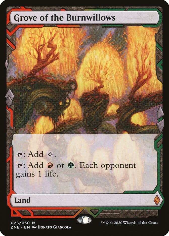 Grove of the Burnwillows [Zendikar Rising Expeditions] MTG Single Magic: The Gathering  | Multizone: Comics And Games