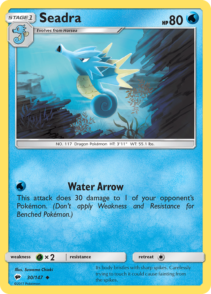 Seadra (30/147) [Sun & Moon: Burning Shadows] Pokemon Single Pokémon  | Multizone: Comics And Games