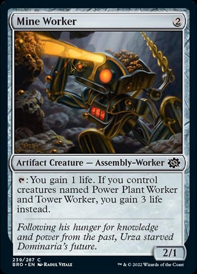 Mine Worker [The Brothers' War] MTG Single Magic: The Gathering  | Multizone: Comics And Games