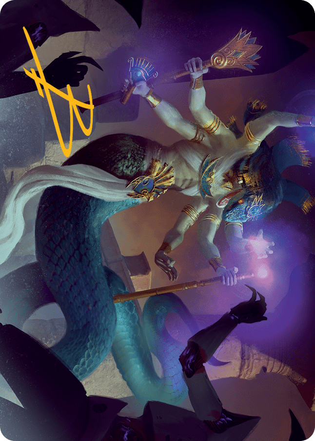 Imoti, Celebrant of Bounty Art Card (Gold-Stamped Signature) [March of the Machine Art Series] MTG Single Magic: The Gathering  | Multizone: Comics And Games